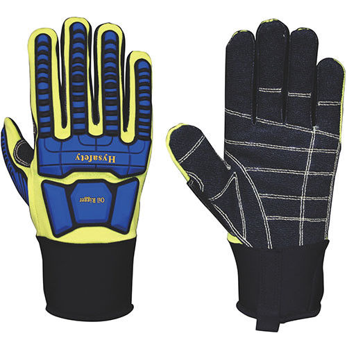 Full Finger Leather Impact Resistant Gloves Ergonomic High Protection Gloves